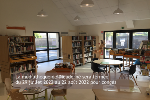 Média réf. 6601 (1/1): Fermeture de la médiathèque. Média réf. 6601 (1/1): Fermeture de la médiathèque.