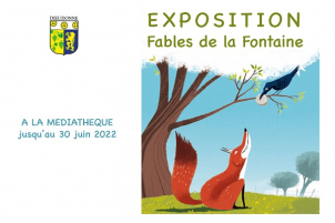Média réf. 6570 (1/1): Exposition sur les fables de la fontaine à la médiathèque Média réf. 6570 (1/1): Exposition sur les fables de la fontaine à la médiathèque