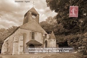 Média réf. 6709 (1/1): Ouverture de l'église de Dieudonné, tous les premiers samedis du mois