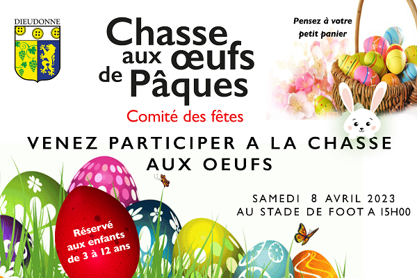 Chasse aux œufs de pâques, à vos paniers 