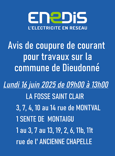 Coupe d'électricité, Hameau de la Fosse-Saint-Clair...