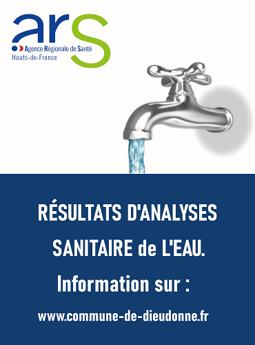 Résultats d' analyses des eaux en annexe (pdf)