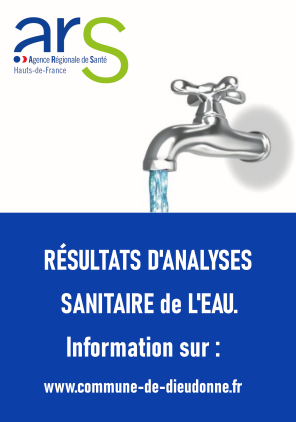 Résultats d' analyses des eaux en annexe (pdf)