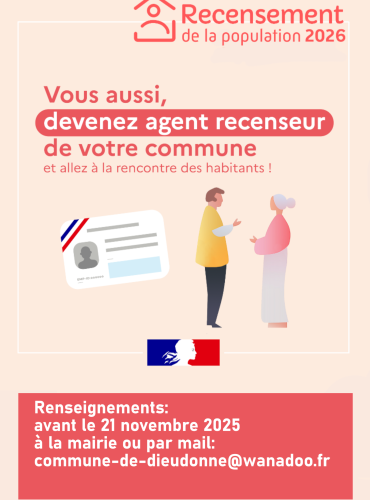 Appel aux volontaires pour le recensement à Dieusdonne