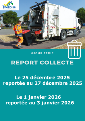 Collectes des déchets reportée pendant  les fêtes 