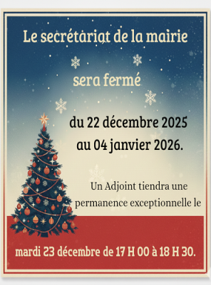 Fermeture de la mairie