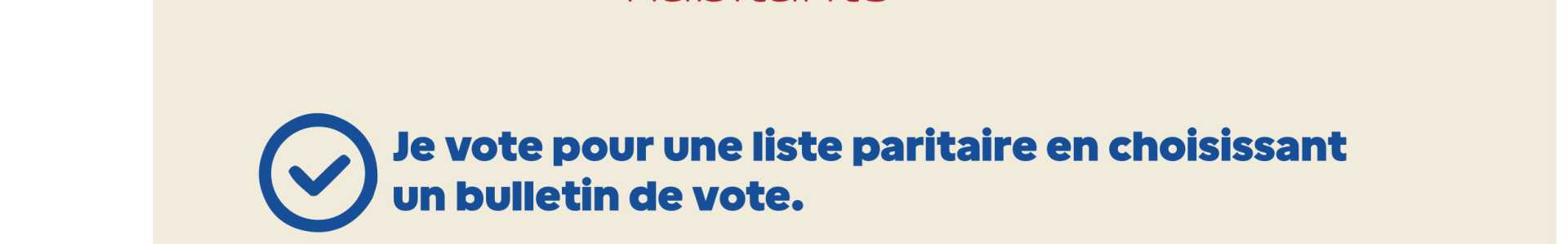 Changement de mode de  scrutin 