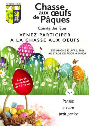 Chasse aux Oeufs le 12 Avril 2026