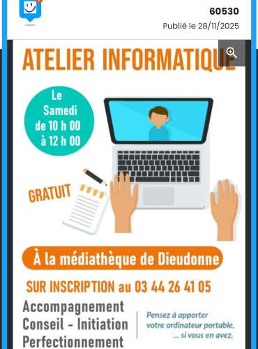 Atelier Informatique à Dieudonne