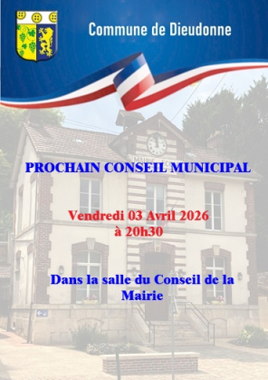 Avis de réunion du Conseil Municipal le 03-04-2026