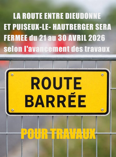 Travaux route de Puiseux-le-Hauberger