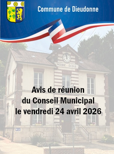 Avis de réunion du Conseil Municipal