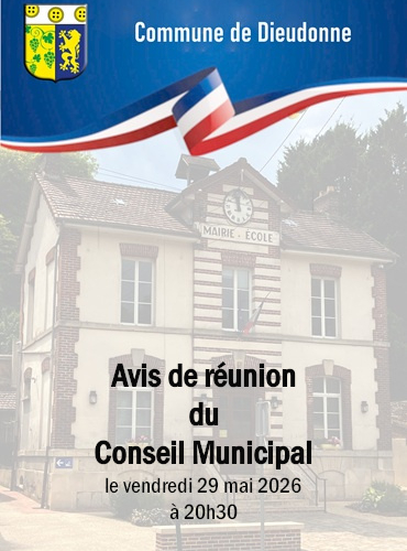 Avis de réunion du Conseil Municipal le 29-05-2026
