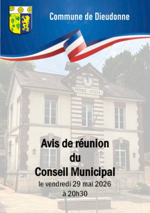 Avis de réunion du Conseil Municipal le 29-05-2026