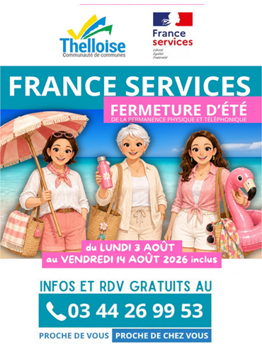 Fermeture d'été de France Services
