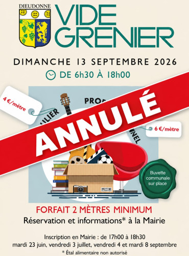 Annulation Vide Grenier