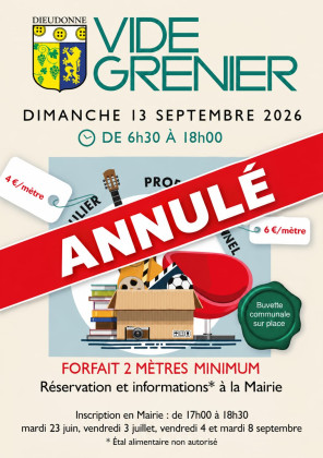 Annulation Vide Grenier