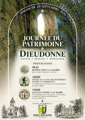 Journée du patrimoine Dieudonne le 20 Septembre