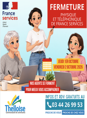 Fermeture France Services les 01 et 02 Octobre