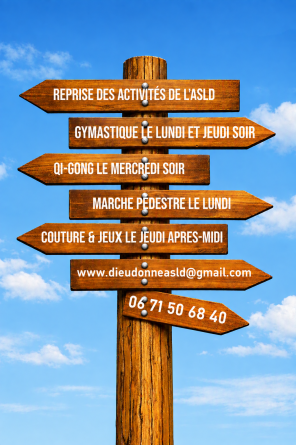 Reprise des activités de l'ASLD