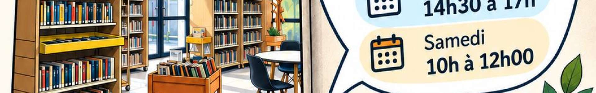Bibliothèque : Nouveaux horaires