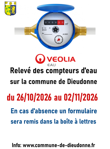 Relevé des compteurs d'eau de la commune