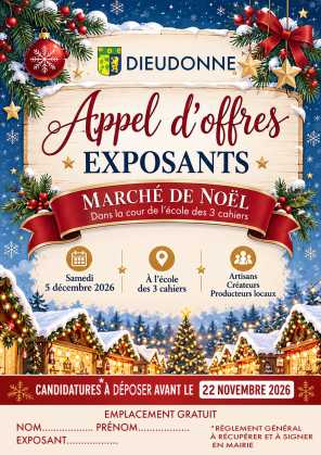 Appel d'offres exposants Marché de Noël