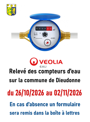Relevé des compteurs d'eau
