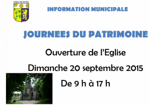 Média réf. 410 (1/1): Journée du patrimoine Média réf. 410 (1/1): Journée du patrimoine